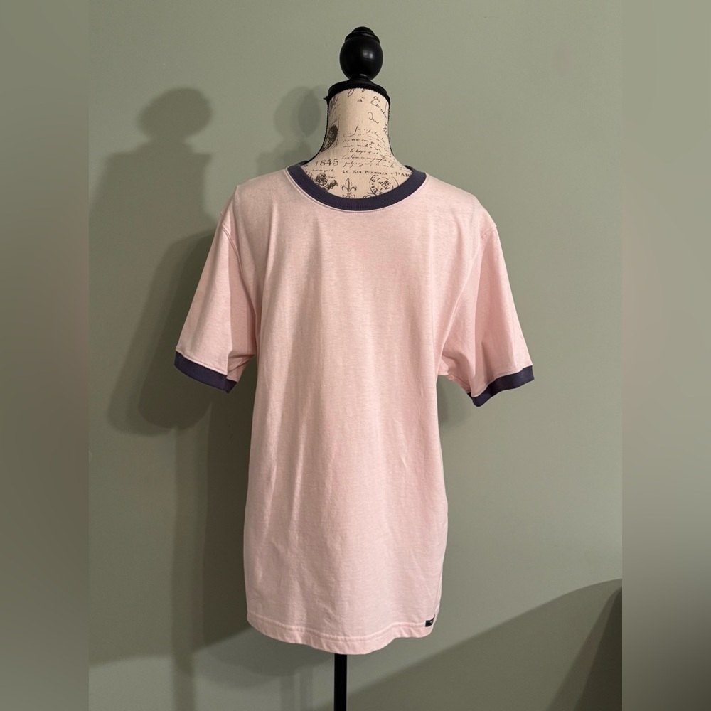 UNIONBAY Vintage Pink and Blue Ringer T-Shirt Men’s Size Large